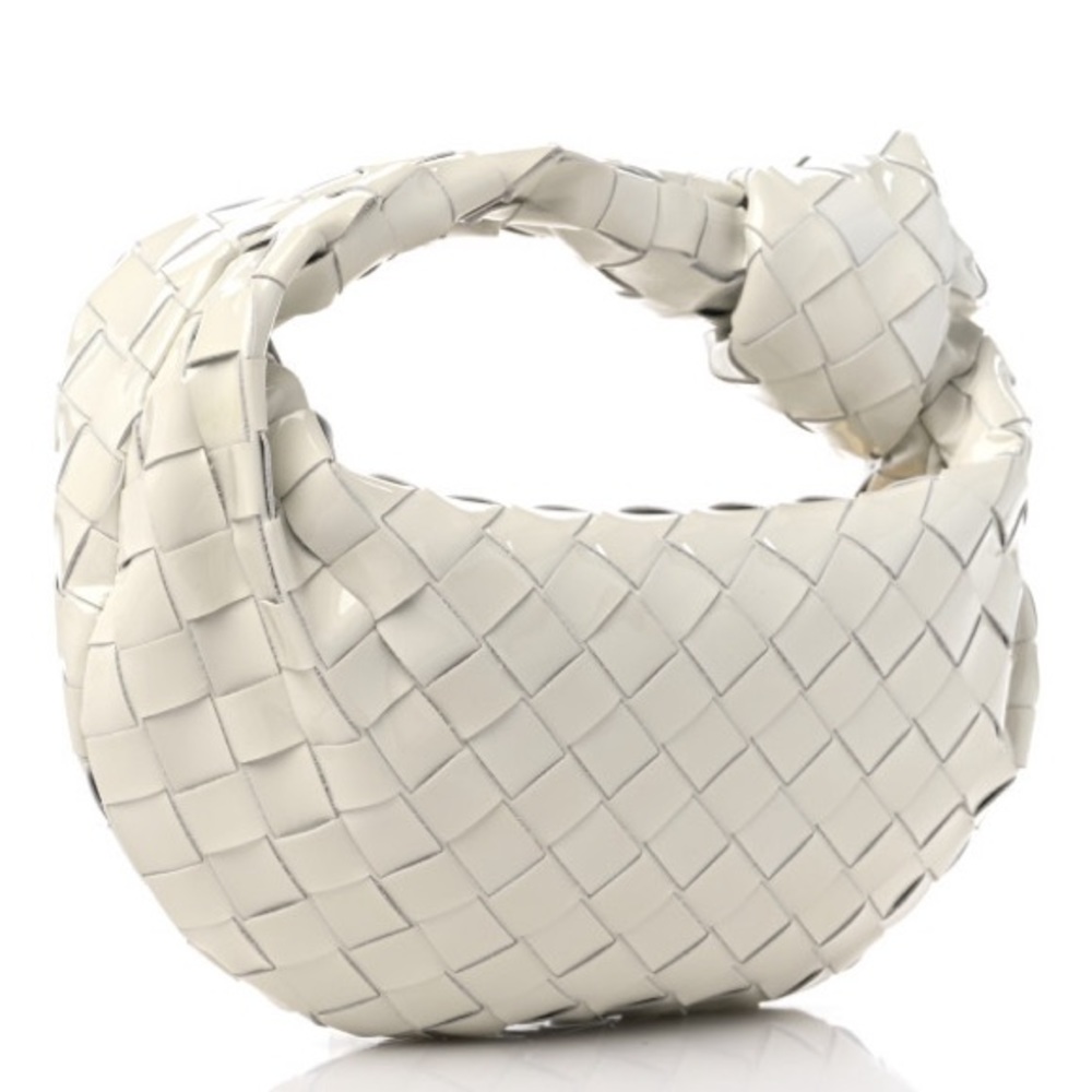 Bottega Veneta Patent Nappa Intrecciato Mini Jodie White - Picture 3 of 4